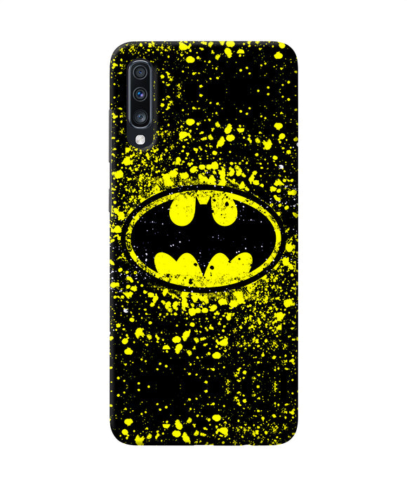 Batman Last Knight Print Yellow Samsung A70 Back Cover