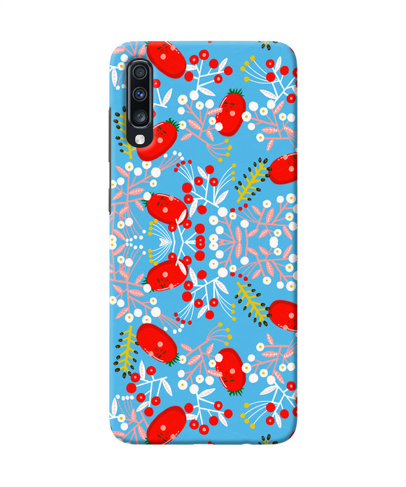 Small Red Animation Pattern Samsung A70 Back Cover