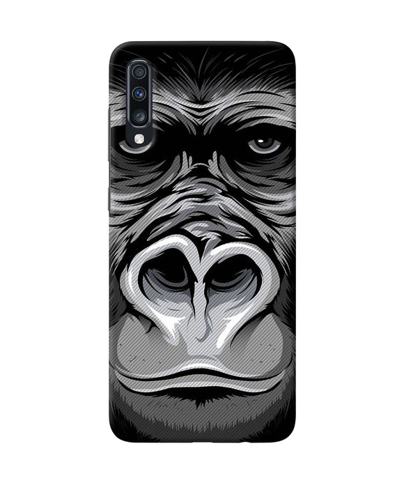 Black Chimpanzee Samsung A70 Back Cover