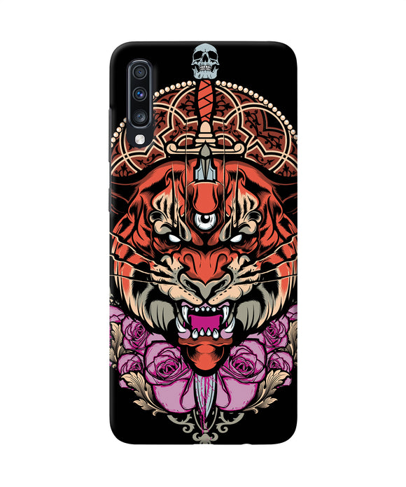 Abstract Tiger Samsung A70 Back Cover