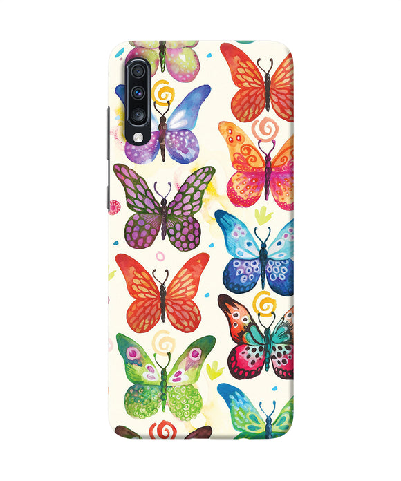 Abstract Butterfly Print Samsung A70 Back Cover