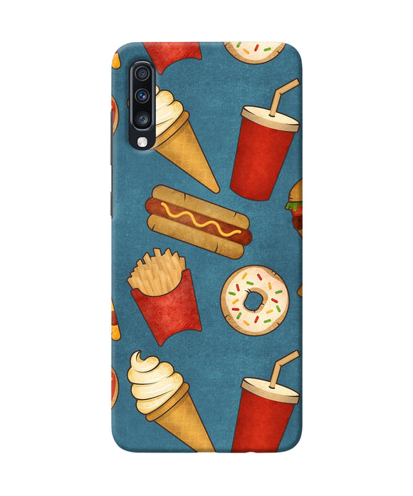 Abstract Food Print Samsung A70 Back Cover