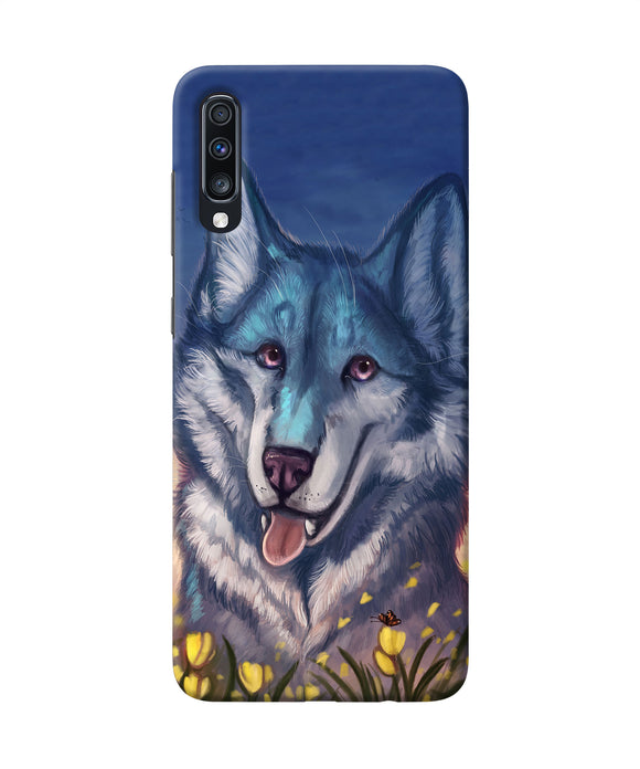Cute Wolf Samsung A70 Back Cover