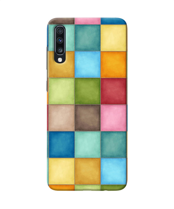 Abstract Colorful Squares Samsung A70 Back Cover