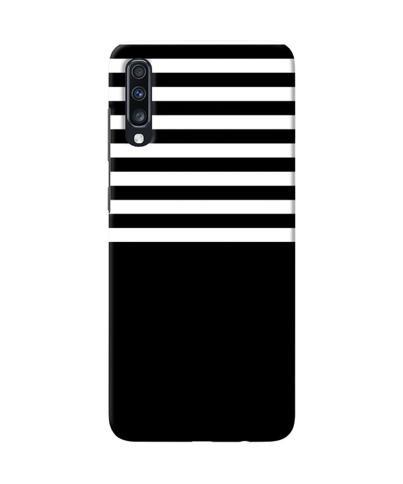 Black And White Print Samsung A70 Back Cover