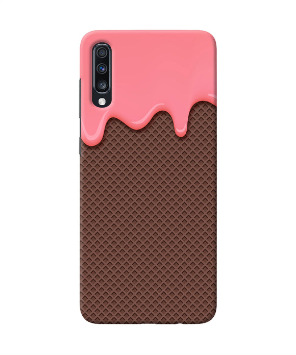 Waffle Cream Biscuit Samsung A70 Back Cover