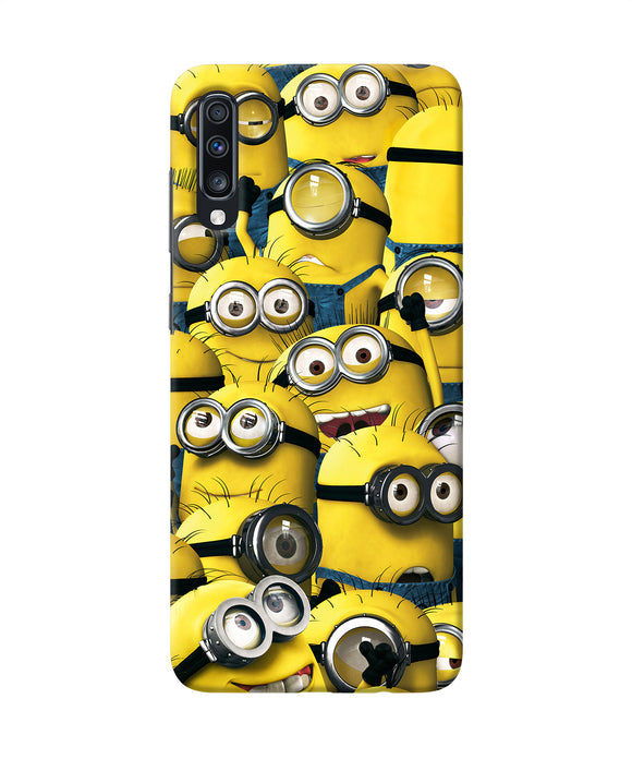 Minions Crowd Samsung A70 Back Cover