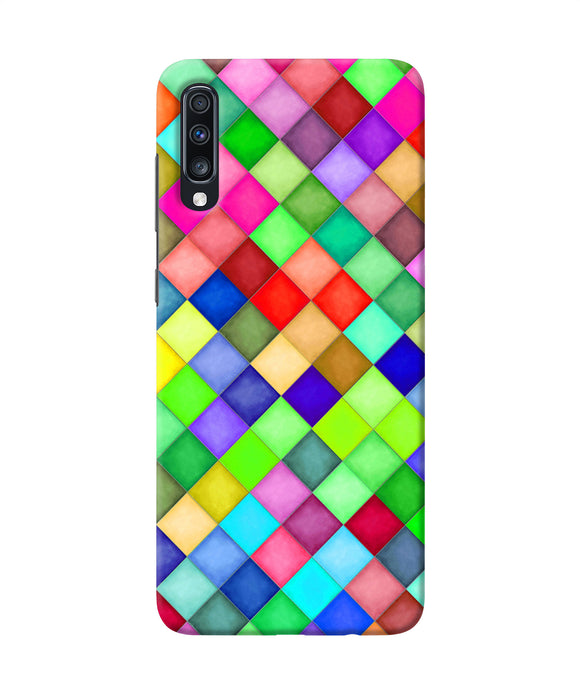 Abstract Colorful Squares Samsung A70 Back Cover