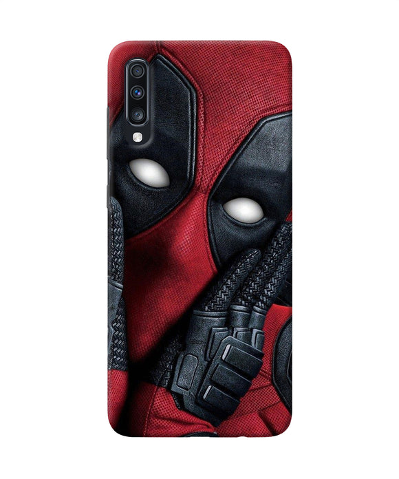 Thinking Deadpool Samsung A70 Back Cover