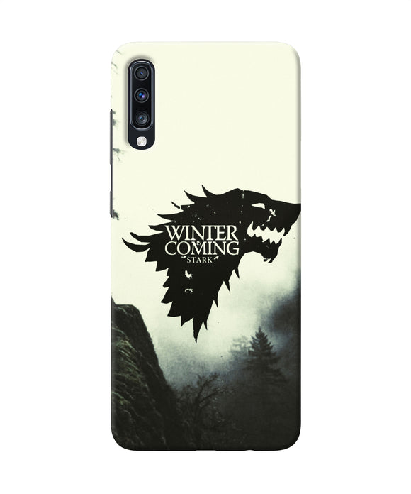 Winter Coming Stark Samsung A70 Back Cover