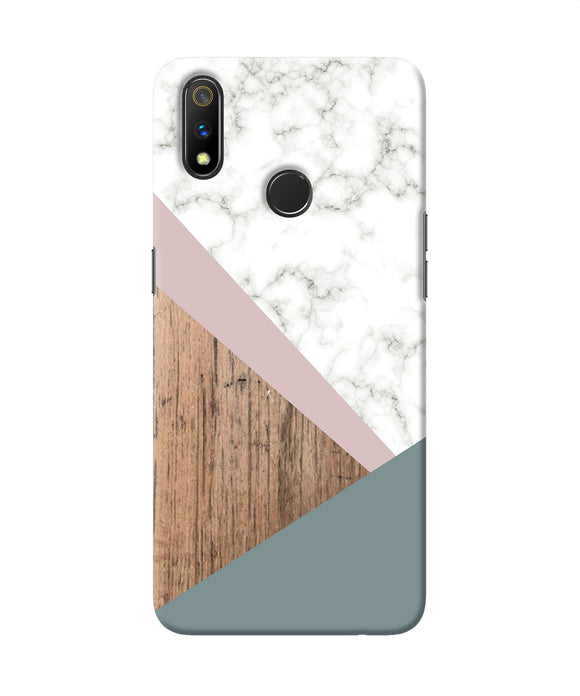 Marble Wood Abstract Realme 3 Pro Back Cover