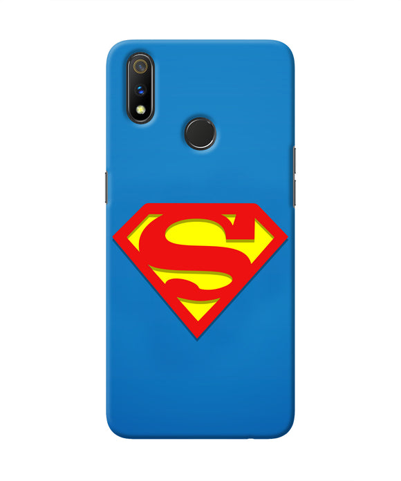 Superman Blue Realme 3 Pro Real 4D Back Cover