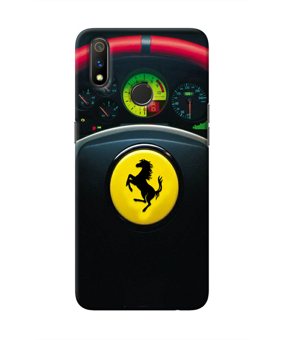 Ferrari Steeriing Wheel Realme 3 Pro Real 4D Back Cover