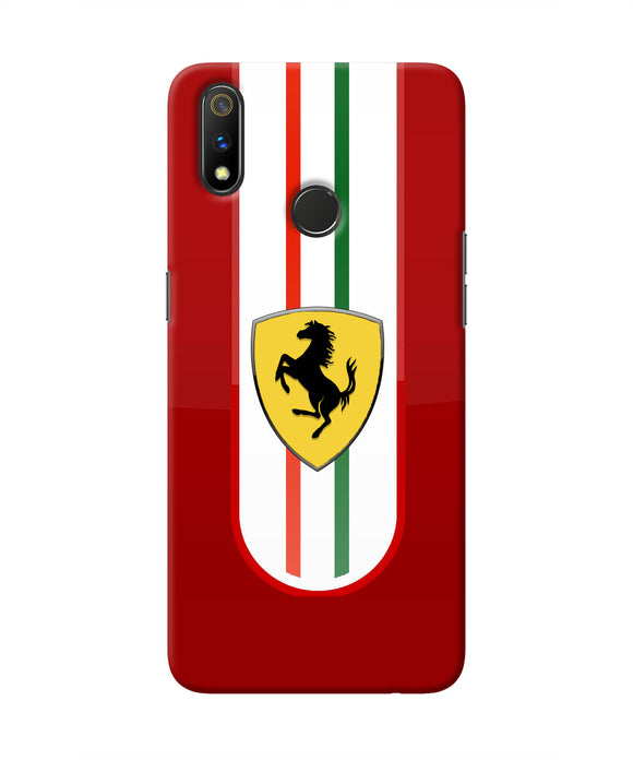 Ferrari Art Realme 3 Pro Real 4D Back Cover