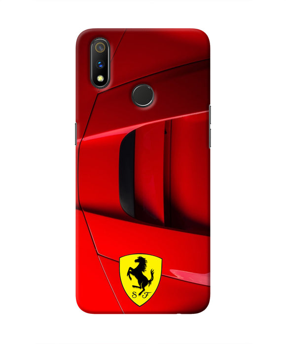 Ferrari Car Realme 3 Pro Real 4D Back Cover