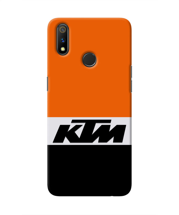 KTM Colorblock Realme 3 Pro Real 4D Back Cover