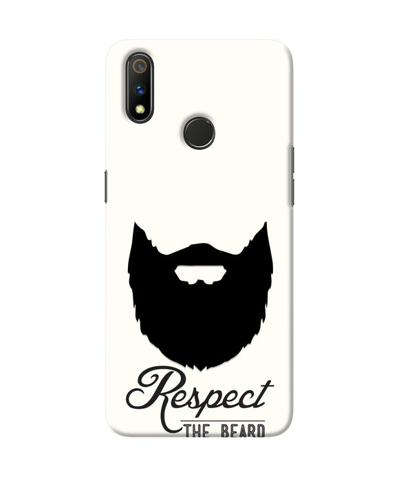 Respect the Beard Realme 3 Pro Real 4D Back Cover