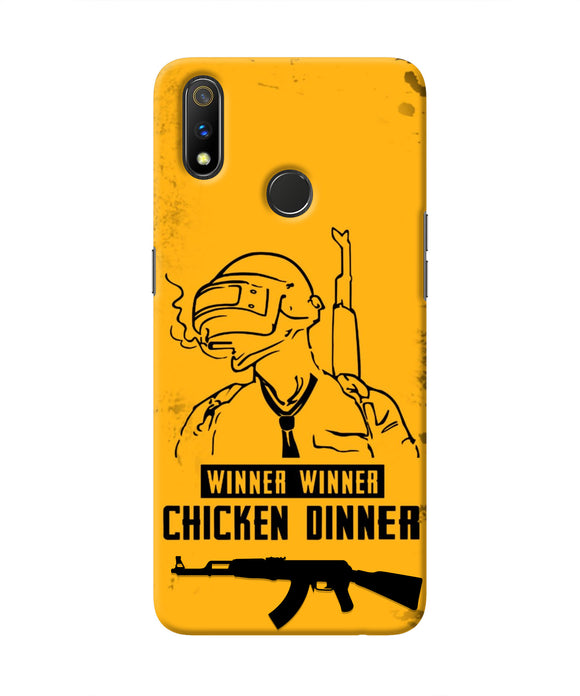 PUBG Chicken Dinner Realme 3 Pro Real 4D Back Cover