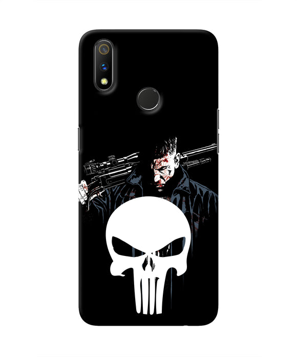Punisher Character Realme 3 Pro Real 4D Back Cover