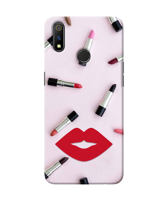 Lips Lipstick Shades Realme 3 Pro Real 4D Back Cover