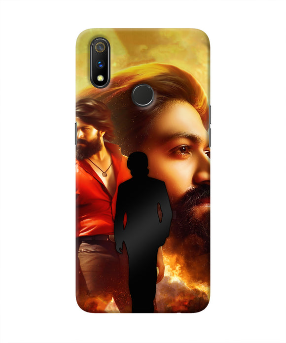 Rocky Bhai Walk Realme 3 Pro Real 4D Back Cover