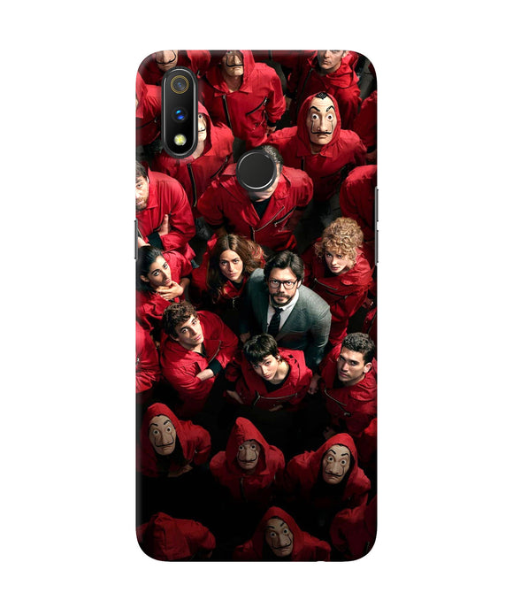 Money Heist Professor with Hostages Realme 3 Pro Back Cover