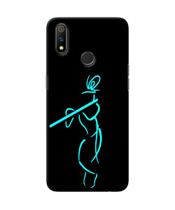 Lord Krishna Sketch Realme 3 Pro Back Cover