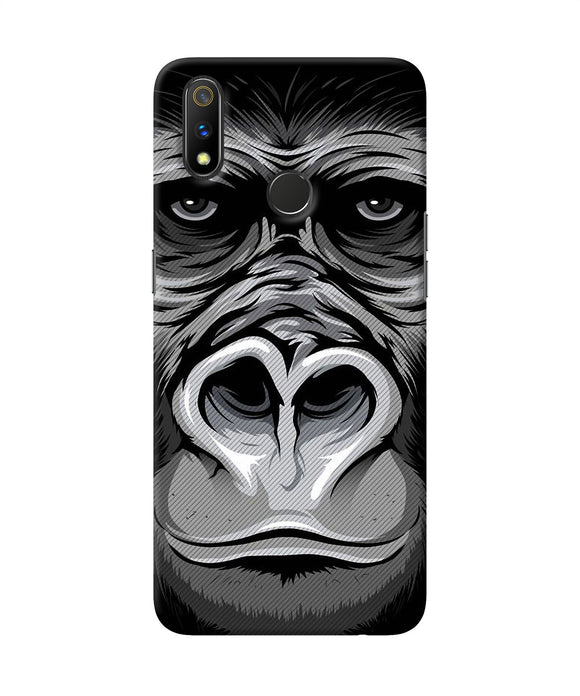 Black Chimpanzee Realme 3 Pro Back Cover