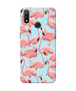 Abstract Sheer Bird Print Realme 3 Pro Back Cover