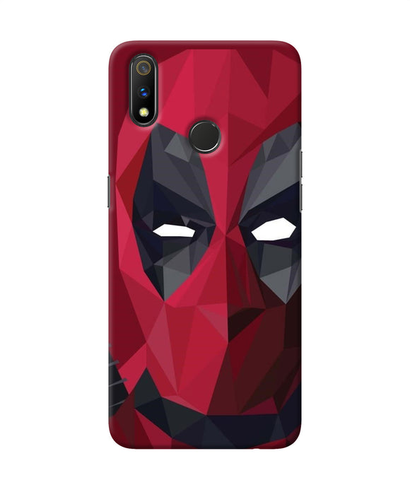 Abstract Deadpool Mask Realme 3 Pro Back Cover