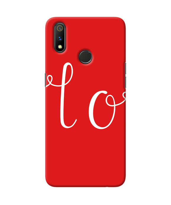 Love One Realme 3 Pro Back Cover