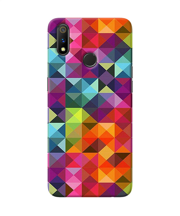 Abstract Triangle Pattern Realme 3 Pro Back Cover