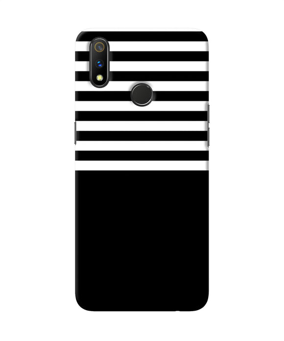 Black And White Print Realme 3 Pro Back Cover