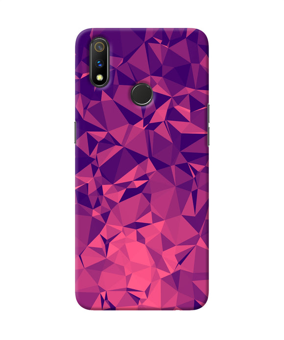Abstract Red Blue Shine Realme 3 Pro Back Cover