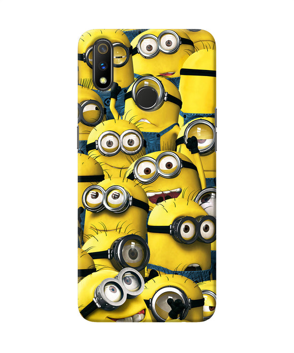 Minions Crowd Realme 3 Pro Back Cover