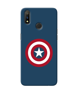 Captain America Logo Realme 3 Pro Back Cover