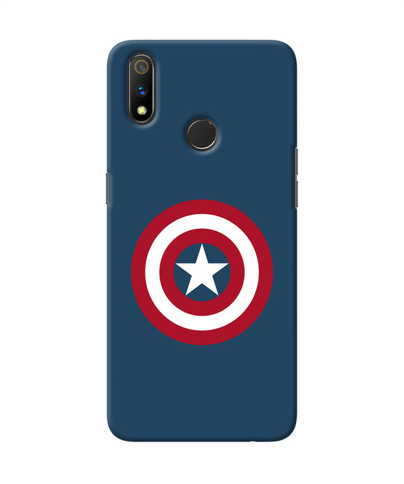 Captain America Logo Realme 3 Pro Back Cover