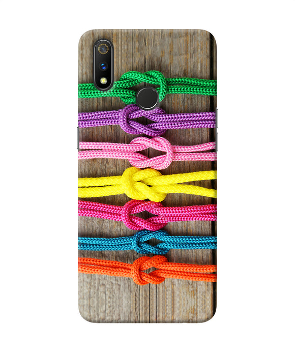 Colorful Shoelace Realme 3 Pro Back Cover