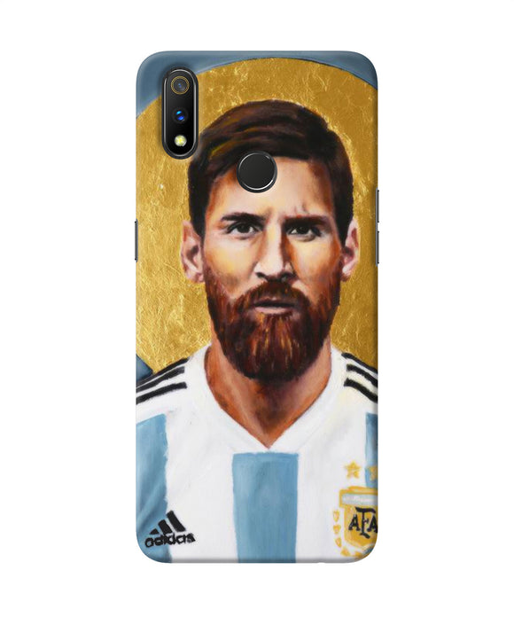 Messi Face Realme 3 Pro Back Cover