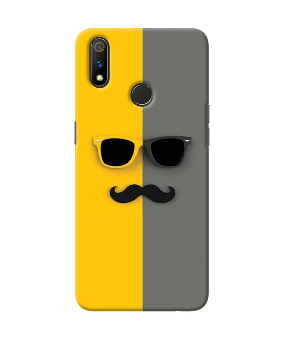 Mustache Glass Realme 3 Pro Back Cover