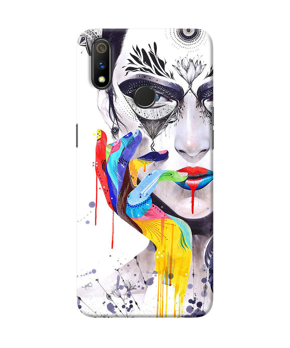 Girl Color Hand Realme 3 Pro Back Cover