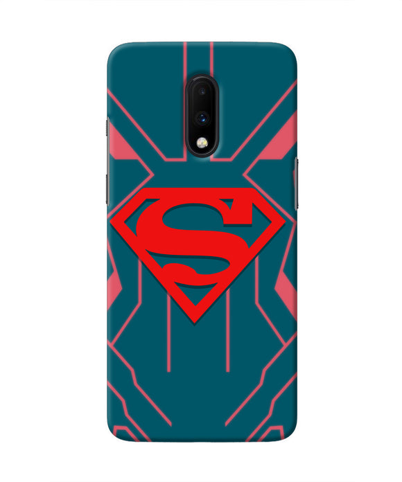 Superman Techno Oneplus 7 Real 4D Back Cover