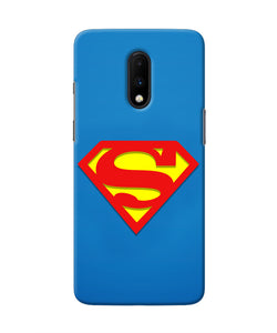 Superman Blue Oneplus 7 Real 4D Back Cover