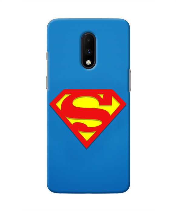 Superman Blue Oneplus 7 Real 4D Back Cover