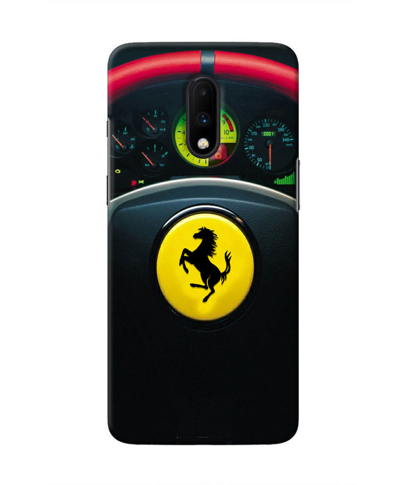 Ferrari Steeriing Wheel Oneplus 7 Real 4D Back Cover