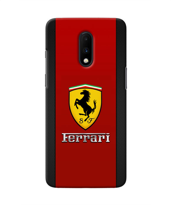Ferrari Abstract Maroon Oneplus 7 Real 4D Back Cover
