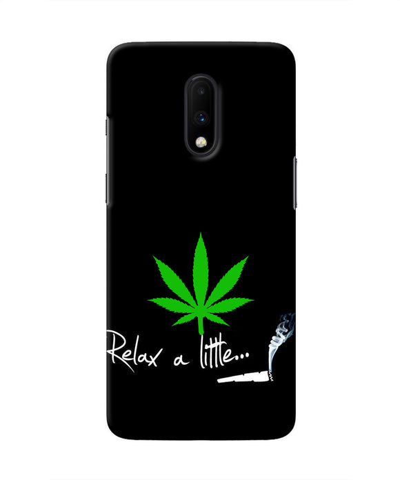 Weed Relax Quote Oneplus 7 Real 4D Back Cover