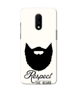 Respect the Beard Oneplus 7 Real 4D Back Cover