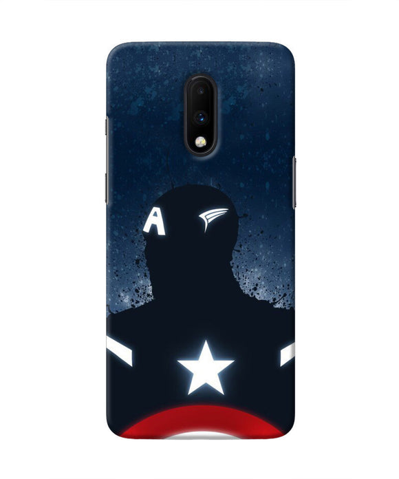 Captain america Shield Oneplus 7 Real 4D Back Cover