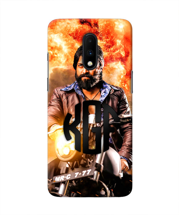 Rocky Bhai on Bike Oneplus 7 Real 4D Back Cover